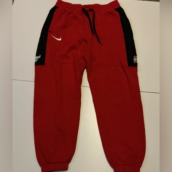 Nike Vintage NBA CHICAGO BULLS Red/Black Authentic Showtime pants, L - Picture 4 of 8